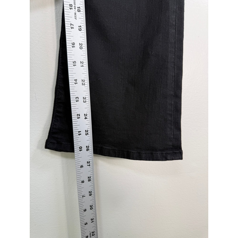 Frame Jeans Womens 27 Le Crop Mini Boot Black Stretch Denim EUC Cowgirl - Picture 6 of 8